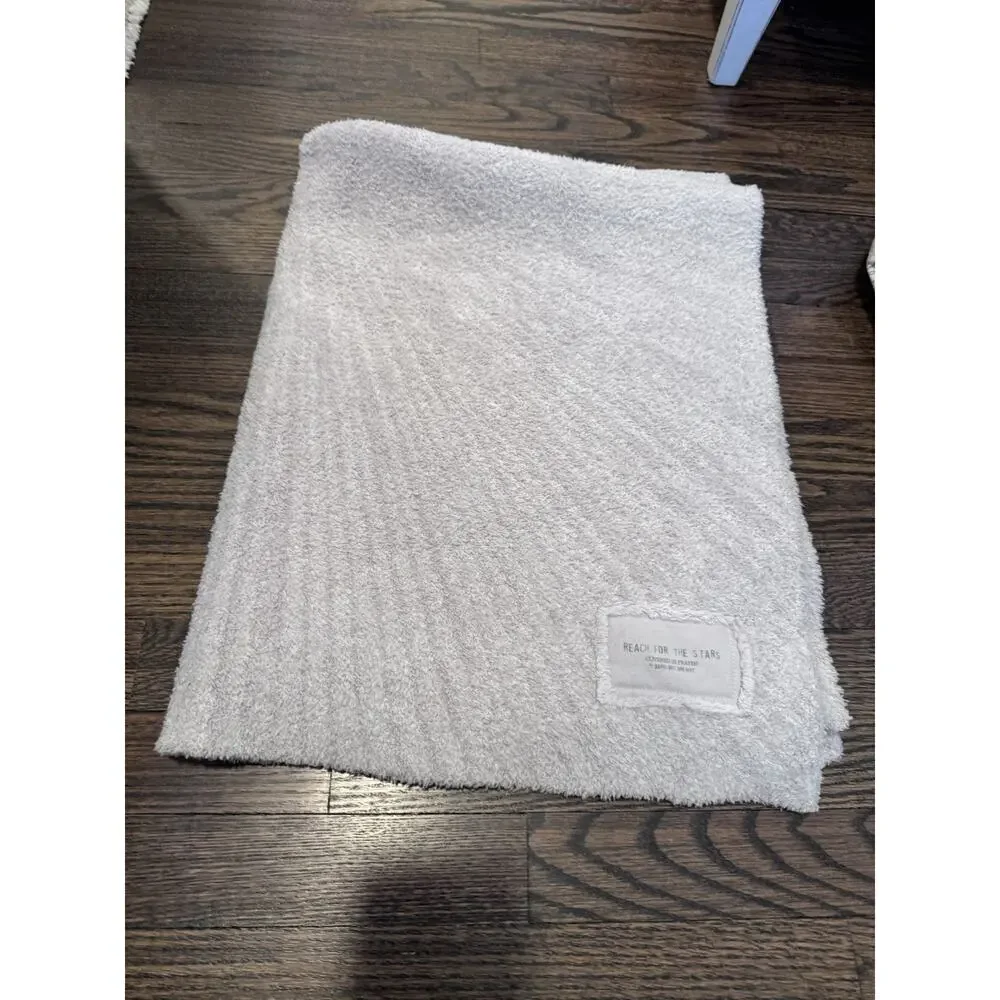 Barefoot Dreams CozyChic® Baby Blanket Silver Ice Multi Stars NEW $88